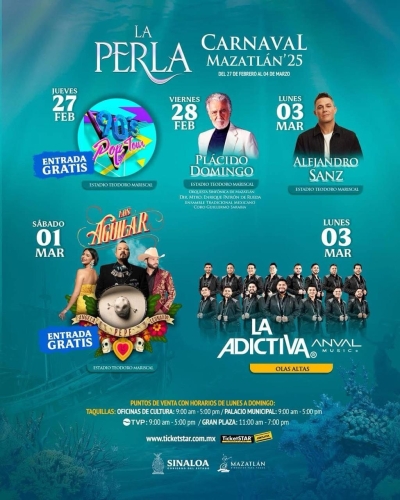 Desaparece Grupo Firme del calendario art&iacute;stico del Carnaval de Mazatl&aacute;n