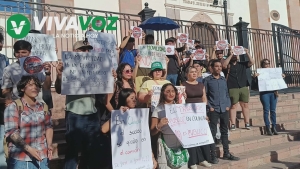 Se manifiestan en Culiac&aacute;n contra el aumento al pasaje del transporte p&uacute;blico