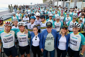 Gobernador Rocha Moya encabeza banderazo de la carrera "L&acute;Etape Mazatl&aacute;n by Tour de France 2025"