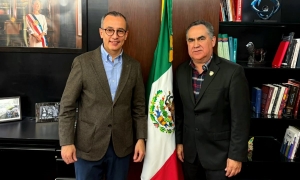 Sostiene el Rector Jes&uacute;s Madue&ntilde;a reuni&oacute;n estrat&eacute;gica con Carlos Iv&aacute;n Moreno, Titular de la DGESUI, para garantizar estabilidad de la UAS